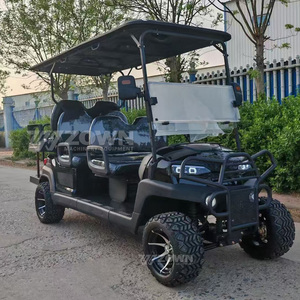 Electric Golf Cart 5-6 Seats Black Roof Cargo <b>Box</b> For Villa Maintenance Use - Product Image 3