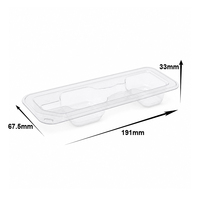 Boîte de rangement transparente en PET pour rouleau dermique professionnel, plateau de protection pour manche de micro-aiguilles, organisateur d'outils de beauté