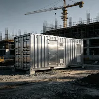 Générateur d'énergie silencieux conteneurisé 450 kVA 360 kW 480 V 50 Hz avec système de démarrage automatique pour l'alimentation des machines de construction