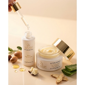 Ensemble crème et sérum pour le visage Oleage Natural Biotech Luxueux, acide hyaluronique 50 ml + 30 ml, soin hydratant pour tous types de peau - Product Image 2