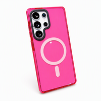 Coque de téléphone magnétique en gelée pour Samsung Galaxy S26 Ultra S25 S24 S23, antichoc, hybride TPU, compatible avec la charge sans fil, support personnalisé