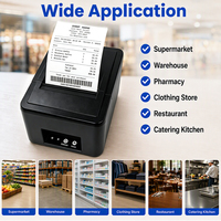 ODM/OEM USB Wireless Auto Cutter Receipt Barcode Label Sticker QR Code Wall Mount Mobile Cashbox 80mm Thermal POS Printer