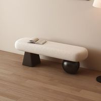 Banco de Metal Minimalista de Estilo Francés para el Salón, Banco Largo para Cambiar Zapatos, Taburete Bajo, Muebles para el Salón