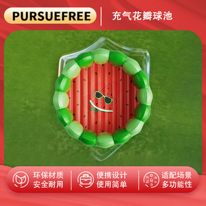 Pursuefree <b>Inflatable</b> <b>Pool</b> Petal Shape 60cm Kids Swimming Home Use - Product Image 5