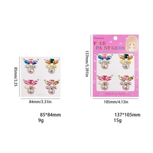Strass Scintillants et Éclatants pour le Visage, Tatouages de Maquillage Éblouissants pour Célébrations Festives, Spectacles Scéniques - Product Image 3