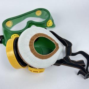 Masker debu dua Filter, <span class=keywords><strong>Respirator</strong></span> Gas ganda untuk pekerja konstruksi tukang las perlindungan keselamatan dapat dipakai ulang - Product Image 3
