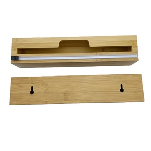 Porta Organizer rotolo di bambù <span class=keywords><strong>pellicola</strong></span> trasparente di bambù scatola di immagazzinaggio di <span class=keywords><strong>pellicola</strong></span> di plastica porta Organizer - Product Image 1