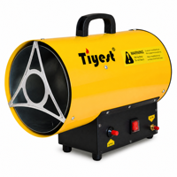 Chauffage industriel portable en acier inoxydable 15KW pour élevage de volailles, au propane GPL, à air forcé, avec moteur et pompe