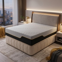 Hybrid-Latex-Gel-Memory-Foam-Taschenfederkernmatratze mit Massage-Soft-Kühlschaum, abnehmbarem Bezug, 20 cm Dicke, 10 Jahre Hotelgarantie