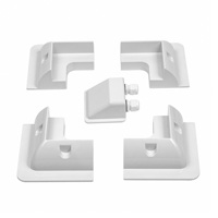 Kit de fixation pour panneau solaire en ABS résistant aux UV, support d'angle sans perçage pour camping-car et caravane