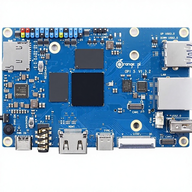 Orange Pi 5 8GB Rockchip RK3588S 8-Core 64-Bit Single Board Computer 24GHz Frequency Open Source Development Board Mini PC