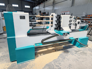Quá trình 3 cái tại một thời gian tự động CNC máy tiện gỗ CA-1516 3 trục 6 lưỡi máy tiện gỗ với giá thấp - Product Image 2