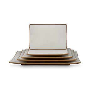 ベージュブラウンメラミン食器: 耐久性、安全 & スタイリッシュな毎日の使用 - Product Image 2