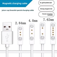 Câble de charge magnétique pour montre connectée enfant, conception 2 broches/4 broches, matériau PVC pour petits appareils, bracelets intelligents, jouets