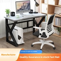 Bureau de Jeu Moderne Noir et Blanc Nouveau Design en Gros pour Bureau à Domicile Table d'Ordinateur Personnalisée