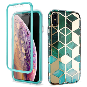 <span class=keywords><strong>Funda</strong></span> de mármol para teléfono móvil <span class=keywords><strong>iPhone</strong></span> Xs Max, TPU, PC, a prueba de golpes, con Protector de pantalla, <span class=keywords><strong>2020</strong></span> - Product Image 3