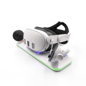 Base de charge VR avec lumières RVB, support de charge pour casque et manettes pour <span class=keywords><strong>Meta</strong></span> <span class=keywords><strong>Quest</strong></span> 3 - Product Image 4