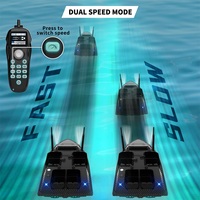Bateau à appâts RC GPS V803Pro avec sonar GPS, pilote automatique, 4 compartiments, 2 antennes, alerte de touche, lumière nocturne, pour la pêche à la carpe professionnelle