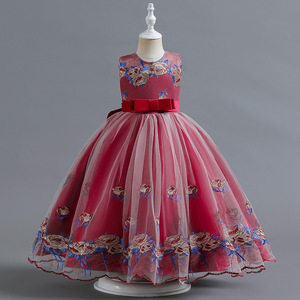 Đầm Ren Dài Dạ Tiệc Công Chúa Cho Bé Gái Váy Hoa Puffy Thanh Lịch Cho Bé Gái Váy Dạ Hội Trẻ Em - Product Image 2