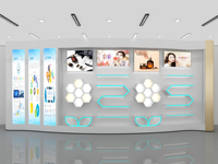 Présentoir en acrylique pour magasins de vente en gros Vitrine cosmétique avec lumière LED Personnalisable Présentoir à bijoux