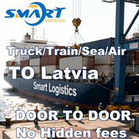 Service de logistique porte-à-porte DDP, transitaire maritime, agent d'expédition le moins cher, Chine vers la Lettonie