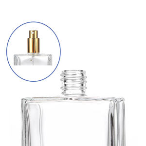 Belle bouteille en verre carrée de 30 ml avec compte-gouttes, emballage cosmétique pour parfum de 50 ml, bouteille vide plate de 100 ml - Product Image 3