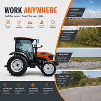 Tractor Agrícola LAWNIO con Servicio Postventa Completo, Salida Hidráulica Única, Fuerte Tracción para Preparación de Terrenos