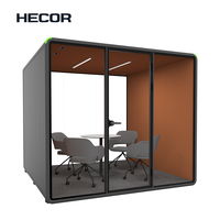 Grands espaces de travail acoustiques portables, cabines insonorisées, cabines de bureau modulaires en verre, cabines de bureau mobiles