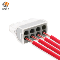 Ventas directas de fábrica de VSELE, Conector de empalme de terminal compacto gris, conector de cable a presión