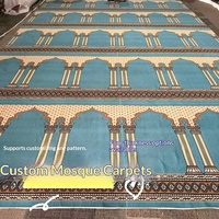 Dalles de moquette tissées sur mesure en peluche pour mosquée, couverture intégrale, antidérapantes, usage commercial, export direct usine, prêtes à l'emploi, tout motif/taille
