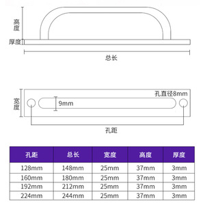 Huazhuosheng Aluminum Alloy Door Handle H--D02 Black Silver Gold Surface <b>Mount</b> Easy Installation For Wooden Door - Product Image 5