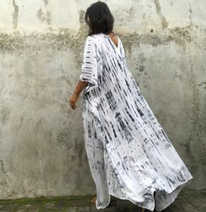 Hippy Designer Women's Wear Rayon Tie Dye <b>Kaftan</b> - Product Image 2