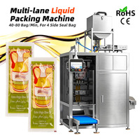 Machine d'emballage automatique de sachets multi-voies, 2 voies, pour sachets de 10 ml, huile capillaire et huile d'olive