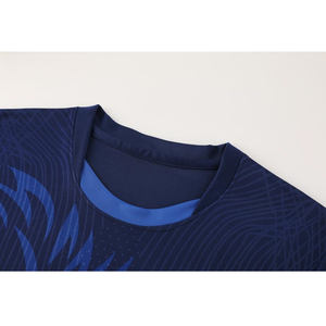 Kunden spezifisches atmungsaktives Fußball trikot im Flamenco-Stil für Männer mit Wärme übertragungs druck - Product Image 3