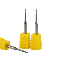 Fraise à queue en carbure HRC55 à 2 dents, revêtement TiCN, hélice 45°, pour routeur CNC, fraisage en montée, aluminium, ODM OEM, haute vitesse, 3 mois