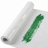Malervlies auto-adhésif en polyester blanc de qualité supérieure, rouleau de protection de surface aiguilleté pour la peinture et les sols