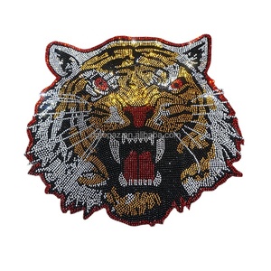 Vàng Đại Bàng Với Đôi Cánh Hotfix Nhiệt Báo Chí Long Lanh Sequin Sắt Trên Chuyển Rhinestone Thiết Kế Đại Bàng - Product Image 4