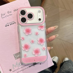 Nuova <span class=keywords><strong>Cover</strong></span> Luminosa <span class=keywords><strong>Rosa</strong></span> con Fiori per <span class=keywords><strong>iPhone</strong></span> 17 16 15 <span class=keywords><strong>Pro</strong></span> <span class=keywords><strong>Max</strong></span>, Trasparente in PC TPU, con Flash per Chiamate in Arrivo Controllato dal Suono - Product Image 2
