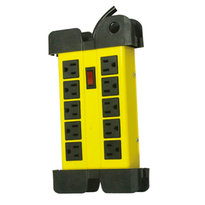 Presa SEKURO 6/8/10 striscia di protezione da sovratensione con porte di ricarica USB/300 <span class=keywords><strong>joule</strong></span> con cavo di alimentazione a 6 piedi in giallo - Product Image 3