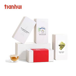 Tianhui <strong>Simple</strong> Wilte-off Rectangle Metal Box Small Tea Tin Box for Tea Snack Storage - Product Image 6