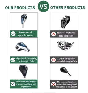 XG 2025 OEMユニバーサルトヨタJDMスレッドスタイリッシュなクリスタルベージュハンドルレバー自動デュアルカーギアノブLEDライト付き - Product Image 6