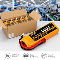 Batterie Lipo TCB RC 2S 3S 4S 5S 6S 7.4V 11.1V 14.8V 18.5V 22.2V 30C-120C à décharge rapide pour drone FPV, quadricoptère et avion à voilure fixe