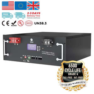 5kwh 10kwh LiFePO4 BMS อัจฉริยะ24V 48V 100Ah 200Ah แพ็คแบตเตอรี่ลิเธียมไอออนพลังงานแสงอาทิตย์100Ah สำหรับแร็คเซิร์ฟเวอร์สามารถแยกระบบสุริยะได้ - Product Image 2