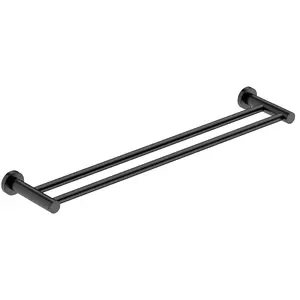 Manufacturer Low Price New Stainless Steel Bathroom Wall Mounted Towel Rack Holder Black Bath Towel Rack