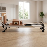 Machine de Pilates Reformer en alliage d'aluminium, lit de fitness réglable pour le remodelage corporel et la rééducation, équipement professionnel pour studio