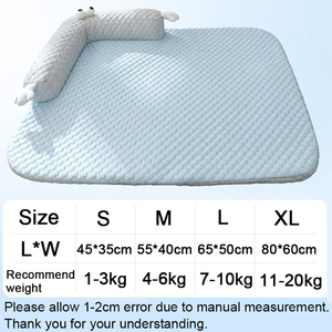 Dog Bed Mat Blanket Pet Summer Cooling Mat for Sofa Bedroom Indoor Dogs <b>Cats</b> Sleeping Removable Washable Cover Pet Cooling Mat - Product Image 3