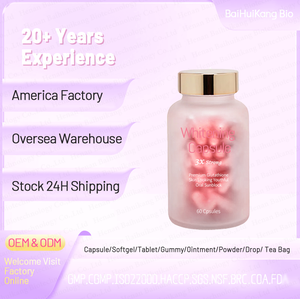 Oem kapsul kulit pemutih <span class=keywords><strong>Glutathione</strong></span> antioksidan efektif kualitas tinggi dengan fungsi tabir surya mulut - Product Image 2