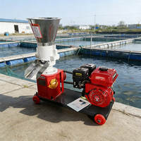 Machine à granulés d'aliments pour poissons, crevettes et crabes, alimentée à l'essence, granulateur d'aliments pour animaux aquatiques, usage agricole, bois