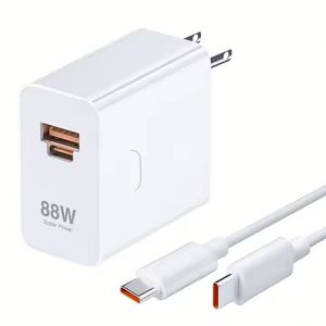 High Quality 88W Quick Charge US/EU <b>Plug</b> <b>Type</b> <b>C</b> Fast Charger A+<b>C</b> Power <b>Adapter</b> Travel Phone Charger for Xiaomi for Huawei - Product Image 1