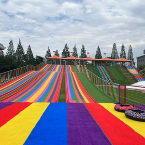 Suministros de césped <span class=keywords><strong>artificial</strong></span> de colores XIAOU para decoración de paisajes interiores y exteriores - Product Image 5